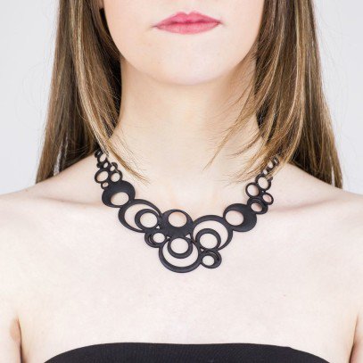 Collar BURBUJAS DE NOCHE Negro