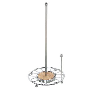 CHROME METAL KITCHEN ROLL HOLDER °15X32CM ST82842