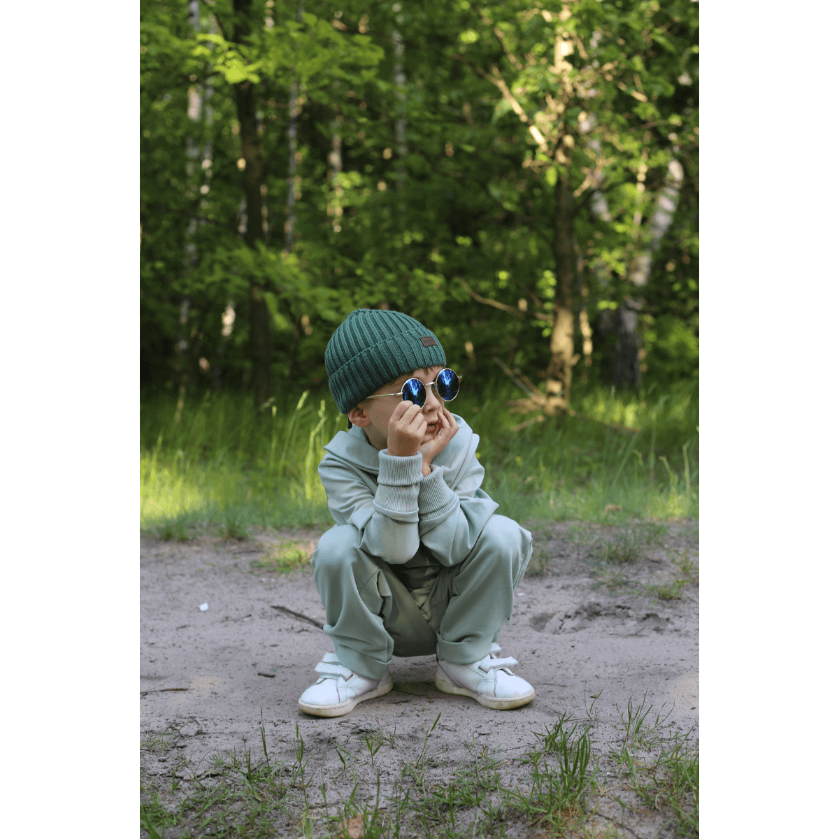 Czapka - 100% bawełna ACHILLE - GREEN