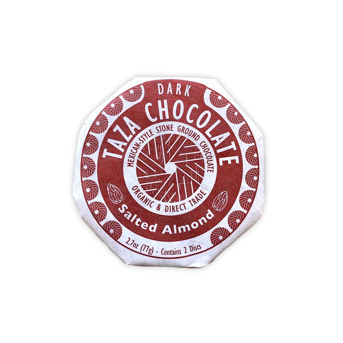 Salted Almond Disc (40% dark) BIO