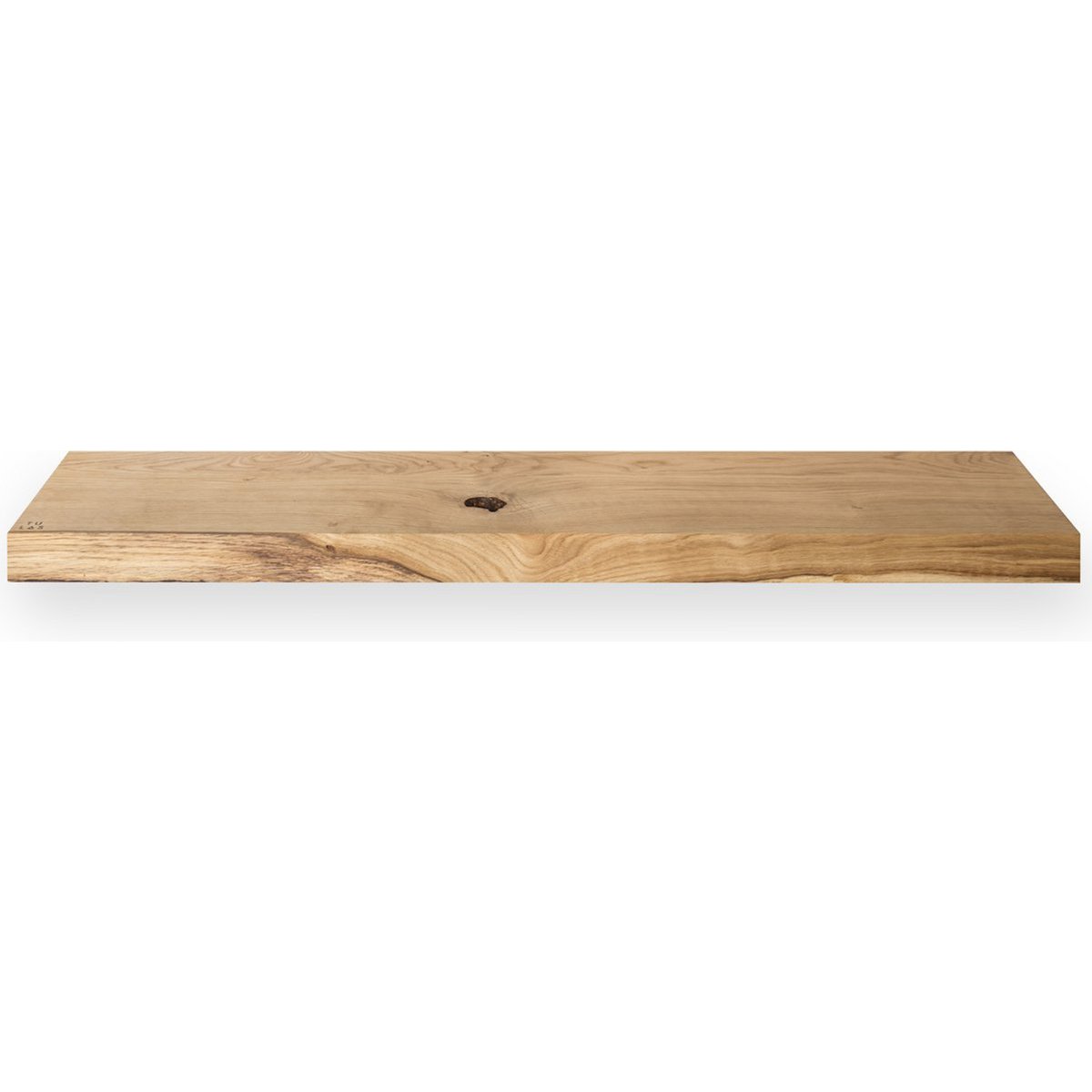 Tu Las™ pływająca drewniana półka ścienna - 94 x 22 x 4 cm - ręcznie robiona podłużna półka na książki - drewno dębowe