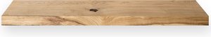 Tu Las™ schwebendes Wandregal aus Holz – 94 x 22 x 4 cm – handgefertigtes längliches Bücherregal – Eichenholz