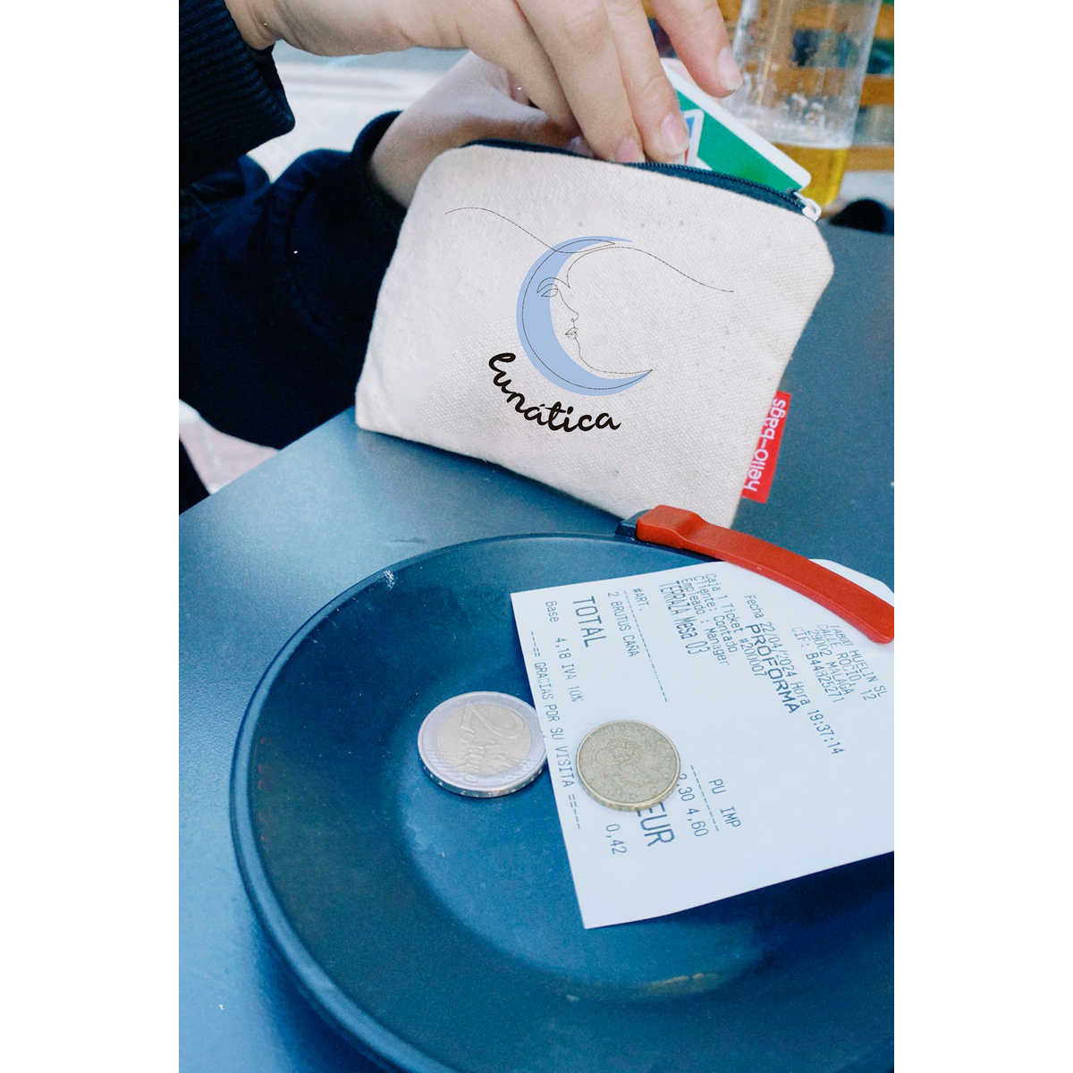 Porte-monnaie femme / Portefeuille / Porte-cartes modèle "Lunatica"