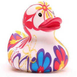 Forget-me-not rubber duck - rubber duck