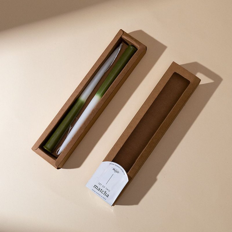 Tapered Candle | Ombr dipped Taper Ceramic Taro