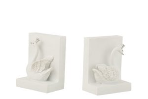 J -Line Book Suppin Zwaan - Plastic - White - 2 pieces