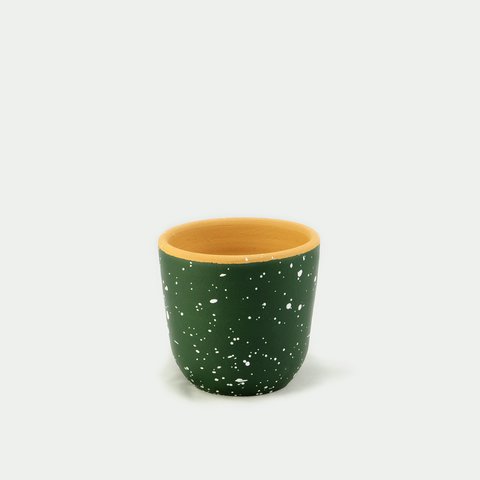 Splashed planter Green