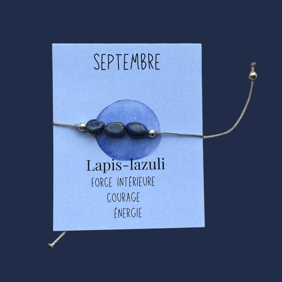 Armbånd September Lapis Lazuli