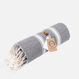 Serviette Ecobain "Nouveau Classique" | Nuage d'orage (Dunkelgrau)