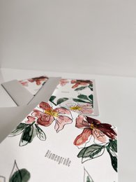 Floral greetings folded card