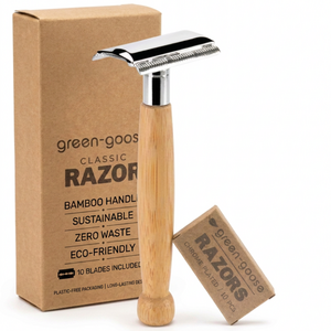 green-goose Klassisches Rasierset – Bambus