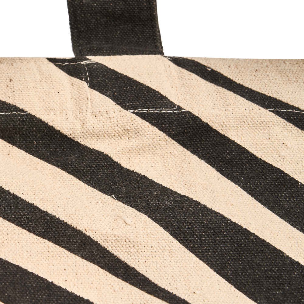 Duurzame Shopper Zebra - Gemaakt van gerecycled bedlinnen