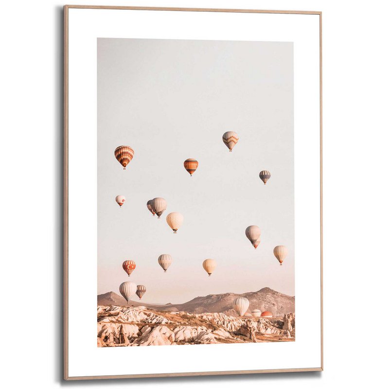 Maleri Slim Frame Varmluftsballon 70x50
