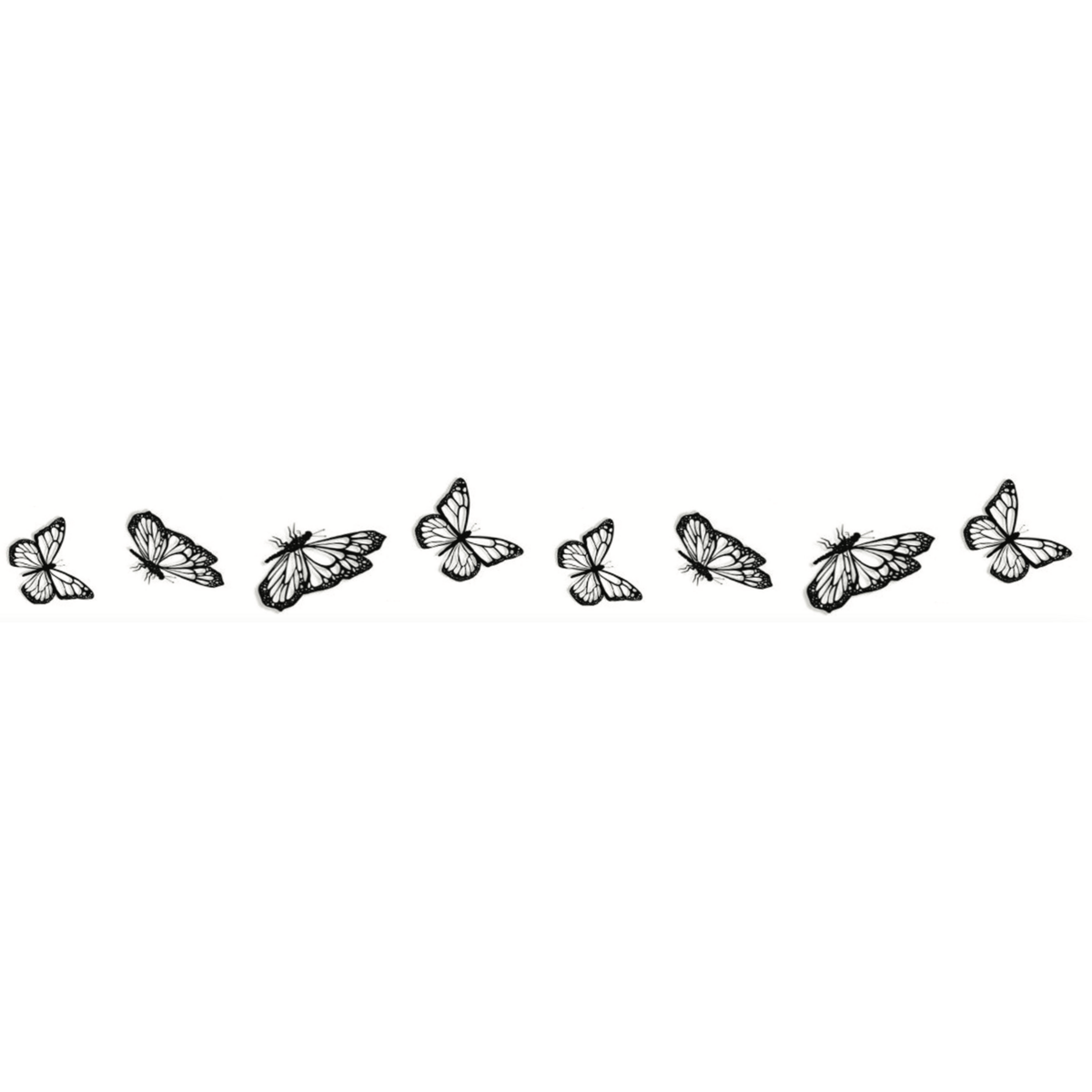 Bracciale tatuaggio temporaneo Sioou Butterfly x5