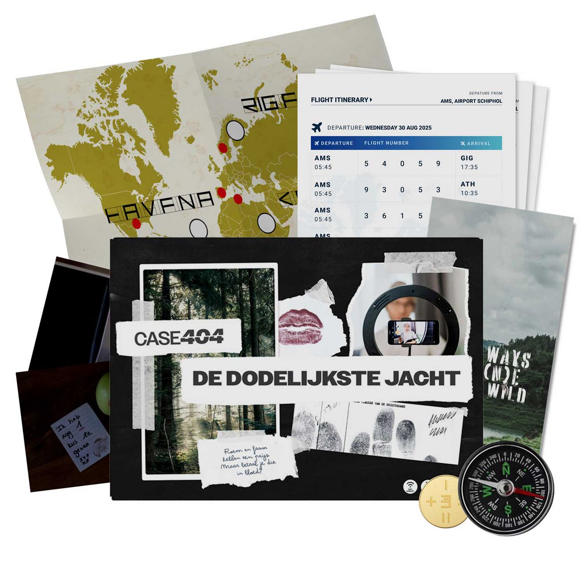 Jeu de détective "La chasse la plus meurtrière" - Case404 - Jeu de meurtre / Jeu de détective / Escape room pour la maison