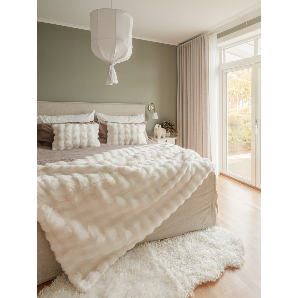Misty Big Blanket L - Elfenben