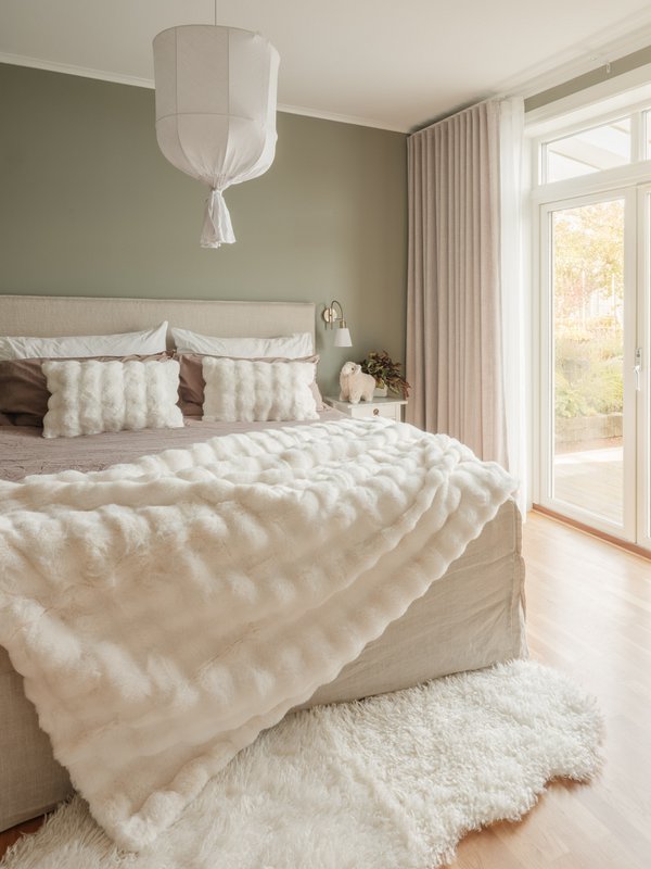 Coperta Misty Big L - Avorio