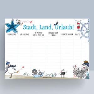 SPELPAD EN NOTITIEBLOK A4 - STAD LAND VAKANTIE