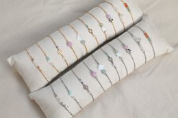 Bracelet Sunstone, Jade & Shell - Gold