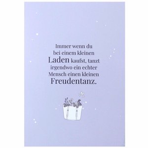 Kaart - Een dans van vreugde voor mijn favoriete winkel