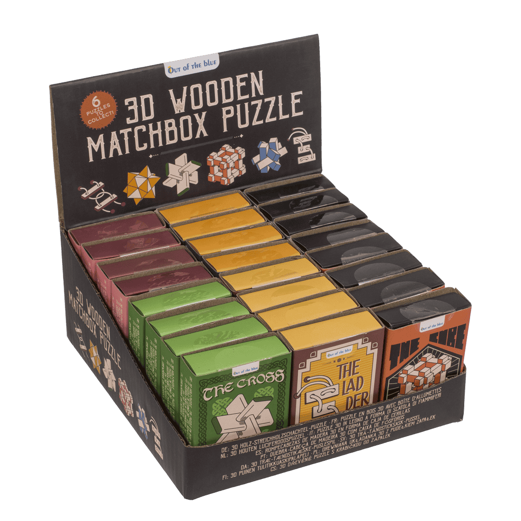 3D Wooden match box puzzle,
