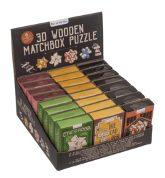 3D Wooden match box puzzle,
