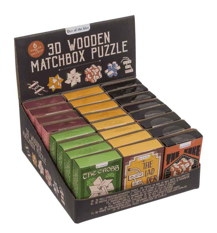 3D Wooden match box puzzle,