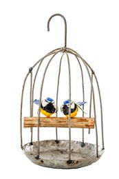 ZIMBA-ARTS METAL COUPLE BLUE TIT HANGING CAGE