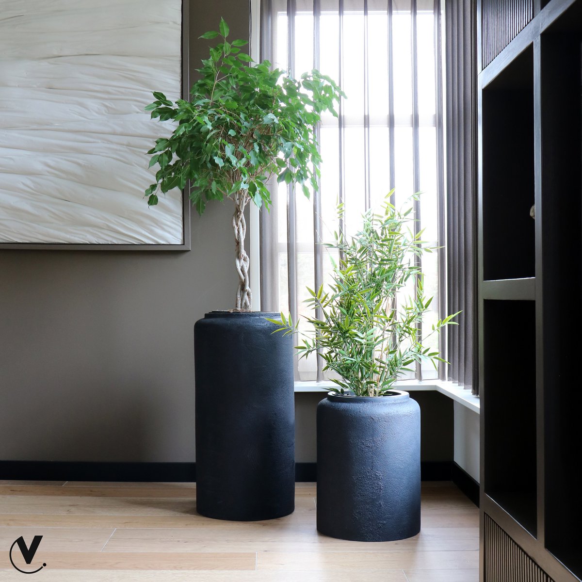 Plantnenpot - Horsens rau schwarz