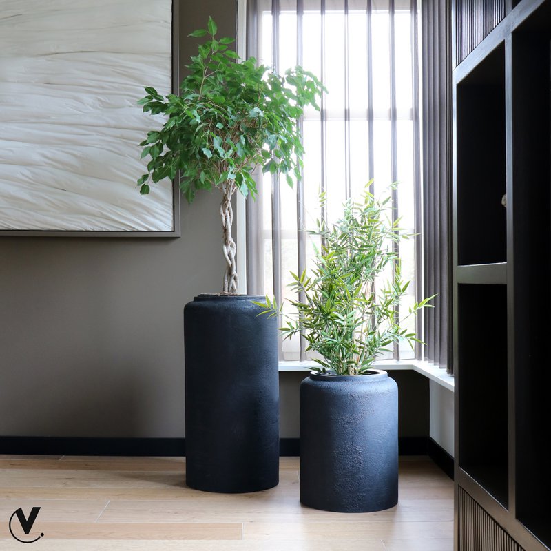 Plantnenpot - Horsens rau schwarz