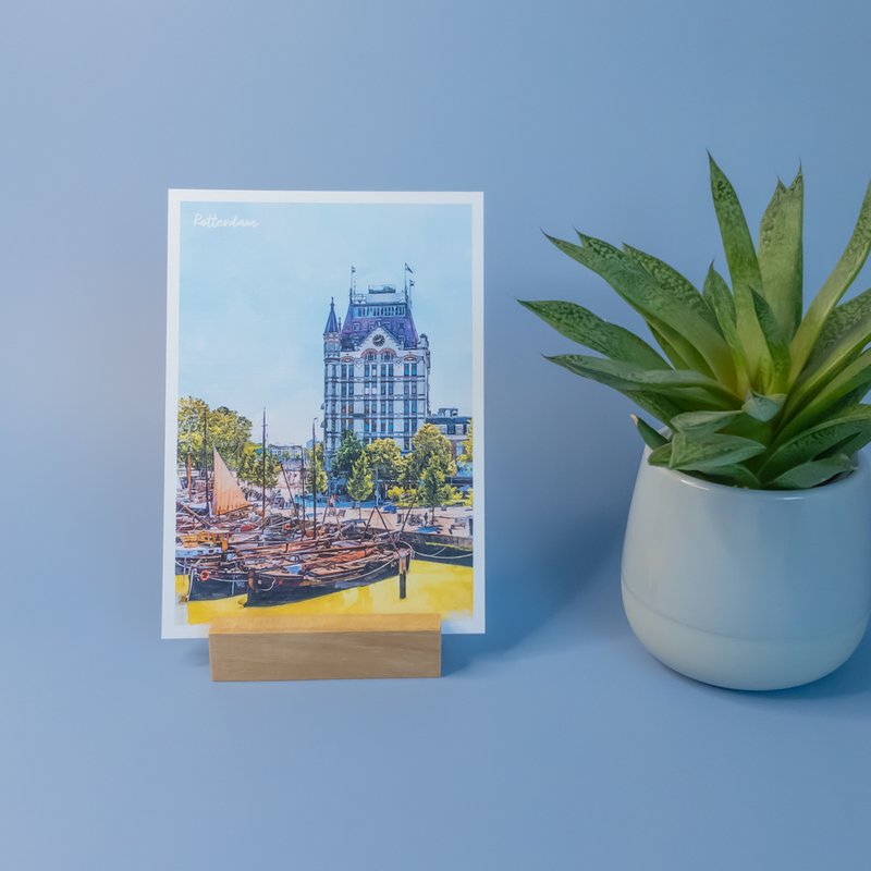 Centre de Rotterdam, Pays-Bas - Carte postale A6 avec enveloppe