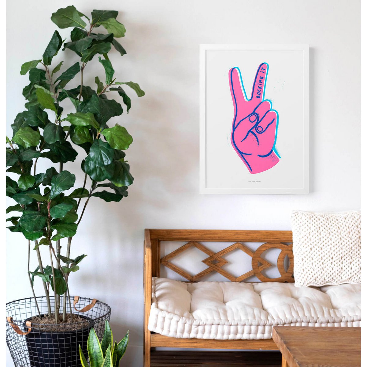 Rocking it | Illustration art print poster