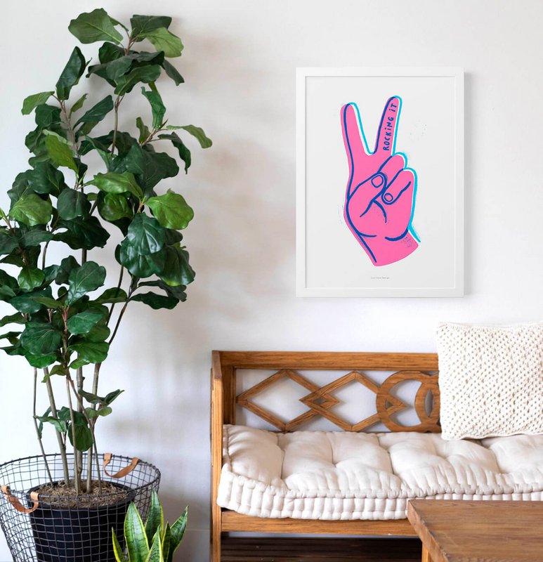 balanceándolo | Cartel de impresión de arte de ilustración