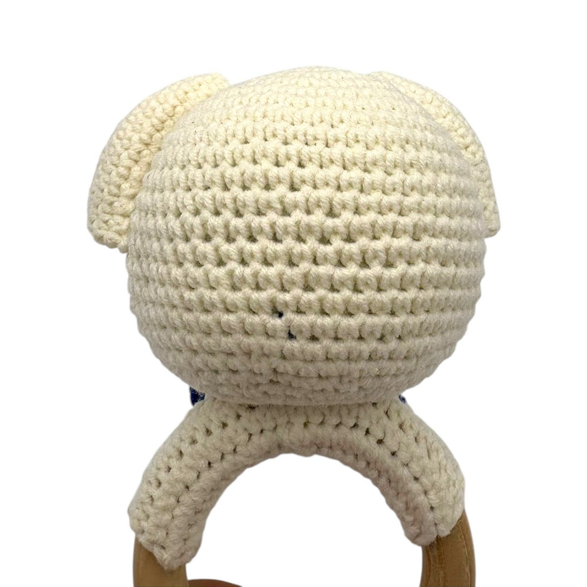 Handmade baby rattle - bear