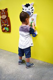 Wall-Wall Game - Shape Puzzle - Zebra