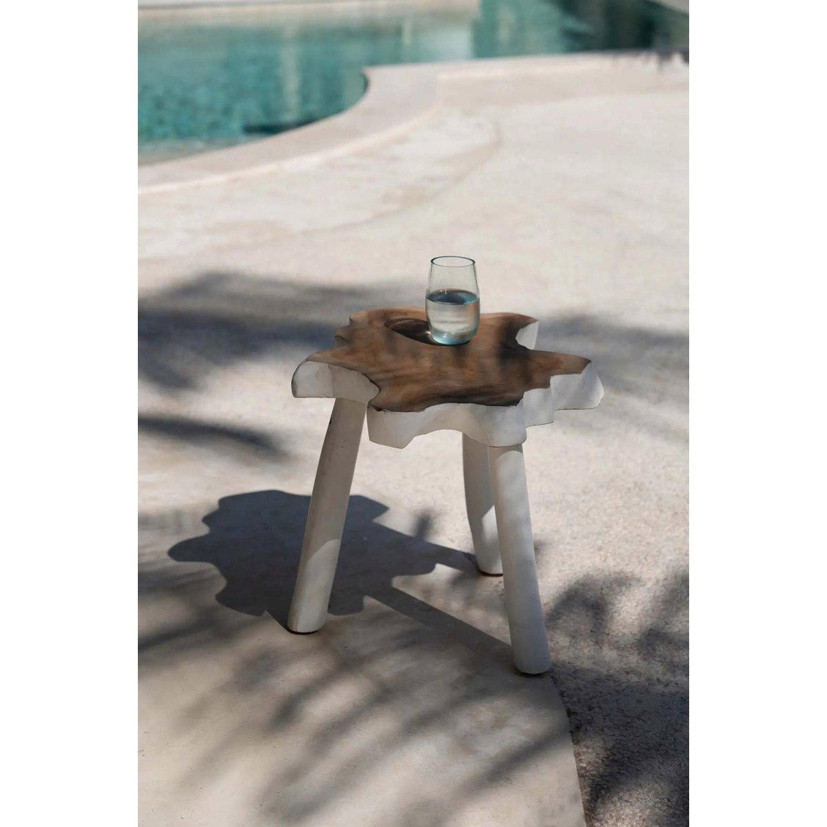 The Organic Side Table - Natural White