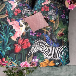 Melli Mello Jungle Fever Dekbedovertrek | Tropisch Botanisch | Katoensatijn