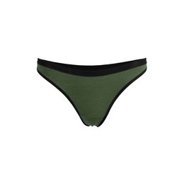Damskie figi stringi Merino w kolorze czarnym