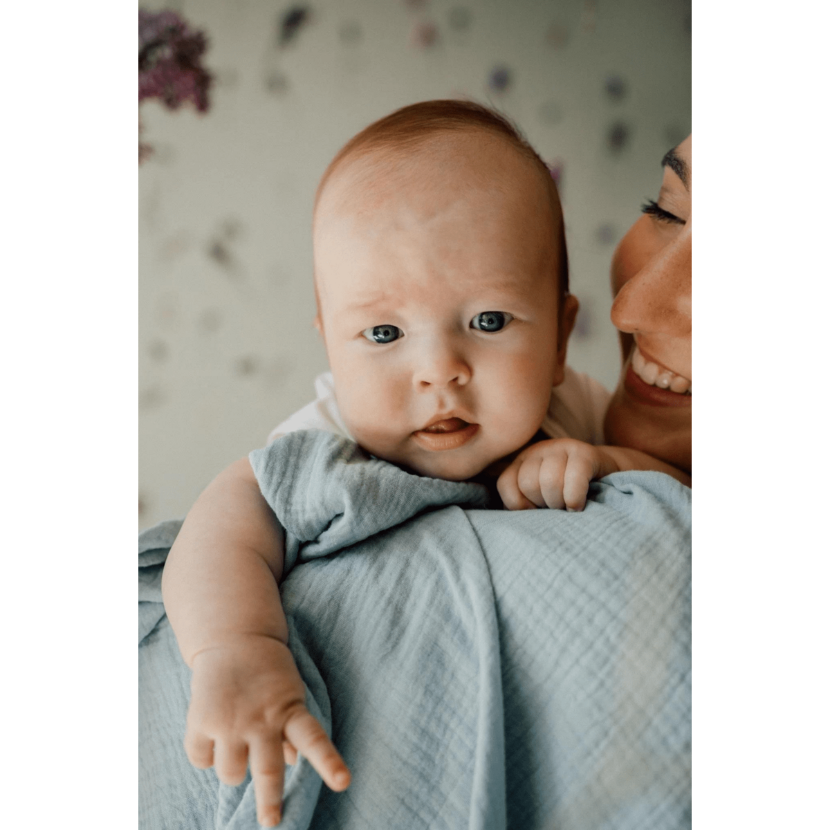 TISU Musselin-Pucktuch, Babyblau