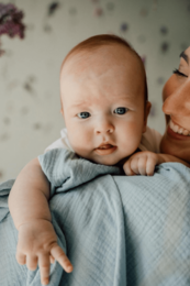 TISU Musselin-Pucktuch, Babyblau