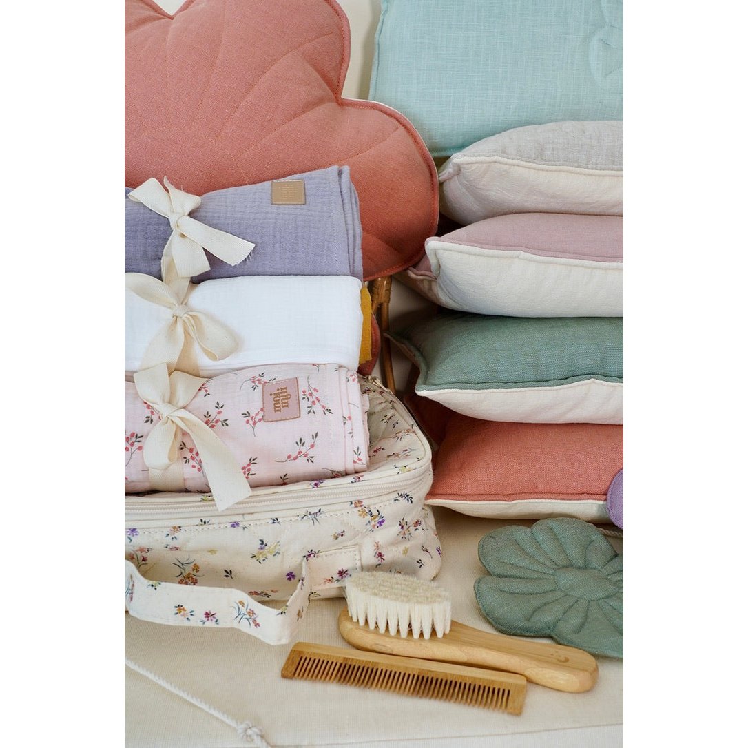 Musselin Baby Wickeldecke "Creme"