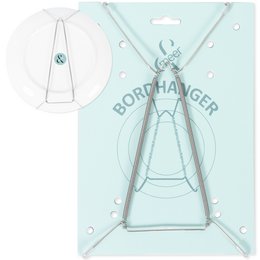 Porte-enseigne en métal argenté avec protection