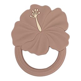 Hibiskus-Beißring, Löwe und Lea, Beißrassel, 4 verschiedene Farben