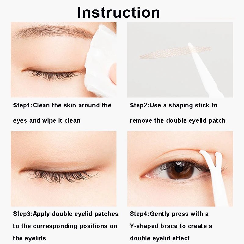 600 Stuks Eye Lift Strips Dubbele Ooglid Tape Helder Grijs Ooglid Streep Grote Ogen Onzichtbare Dubbele Vouw Ooglid Sticker Makeup Tools