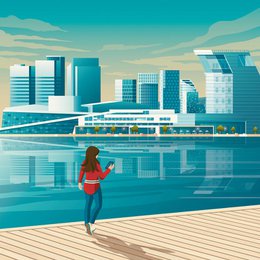 Vintage Oslo plakat | Plakat By Oslo Norge