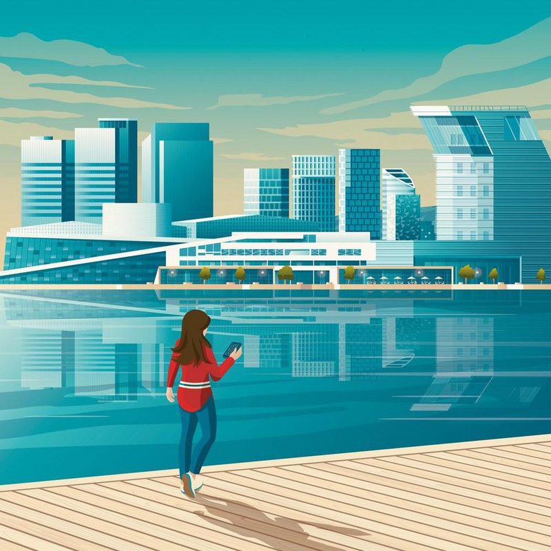 Vintage Oslo Poster | Premium Poster Stadt Oslo Norwegen
