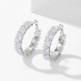 Bold Luminous Pavé Hoop Earrings
