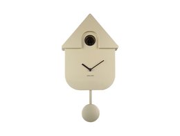 Wandklok Modern Koekoek Metallic