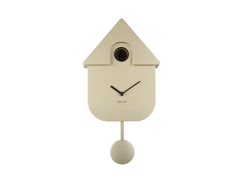 Wandklok Modern Koekoek Metallic