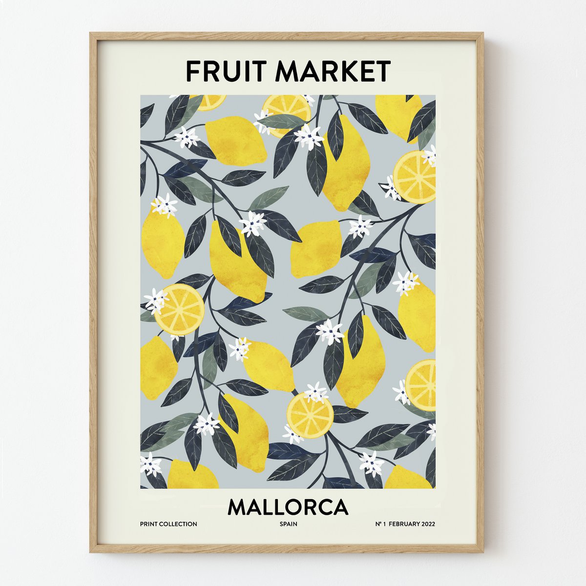 Mercato della frutta Mallorca Stampa artistica